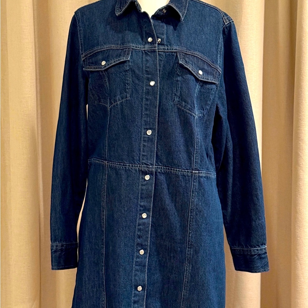 Gap Midi Denim Dress